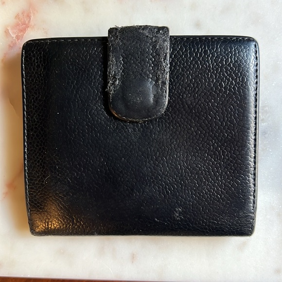 GUC Chanel Caviar Leather double snap wallet - Picture 5 of 10